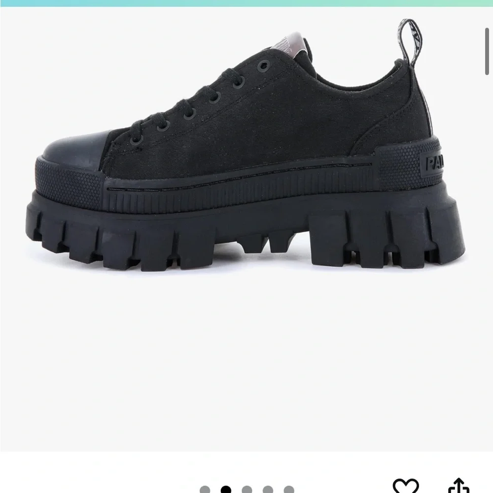 New in Box - Palladium Women's Black Platform Sneakers